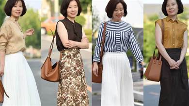 2022年褲子過時了，今春流行「瘦瘦裙」！50、60歲女人穿上更年輕